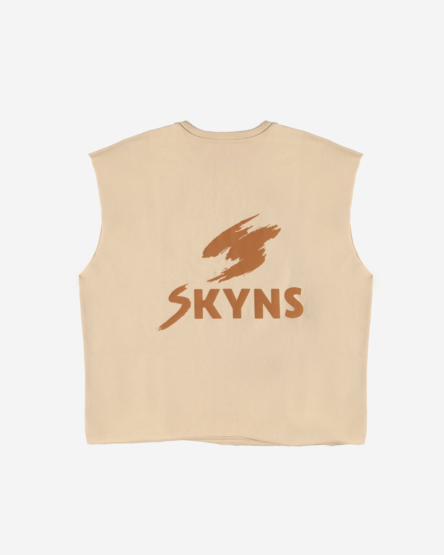 Cream Cut Off Tank