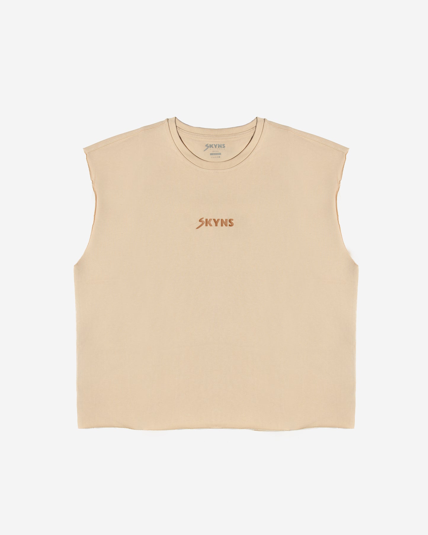 Cream Cut Off Tank