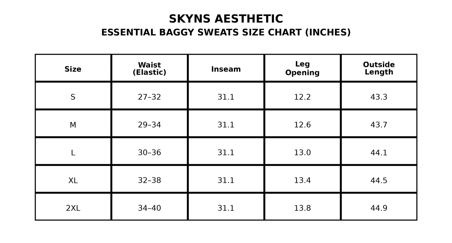 M2 Essential Baggy Sweats — Skyns Patch