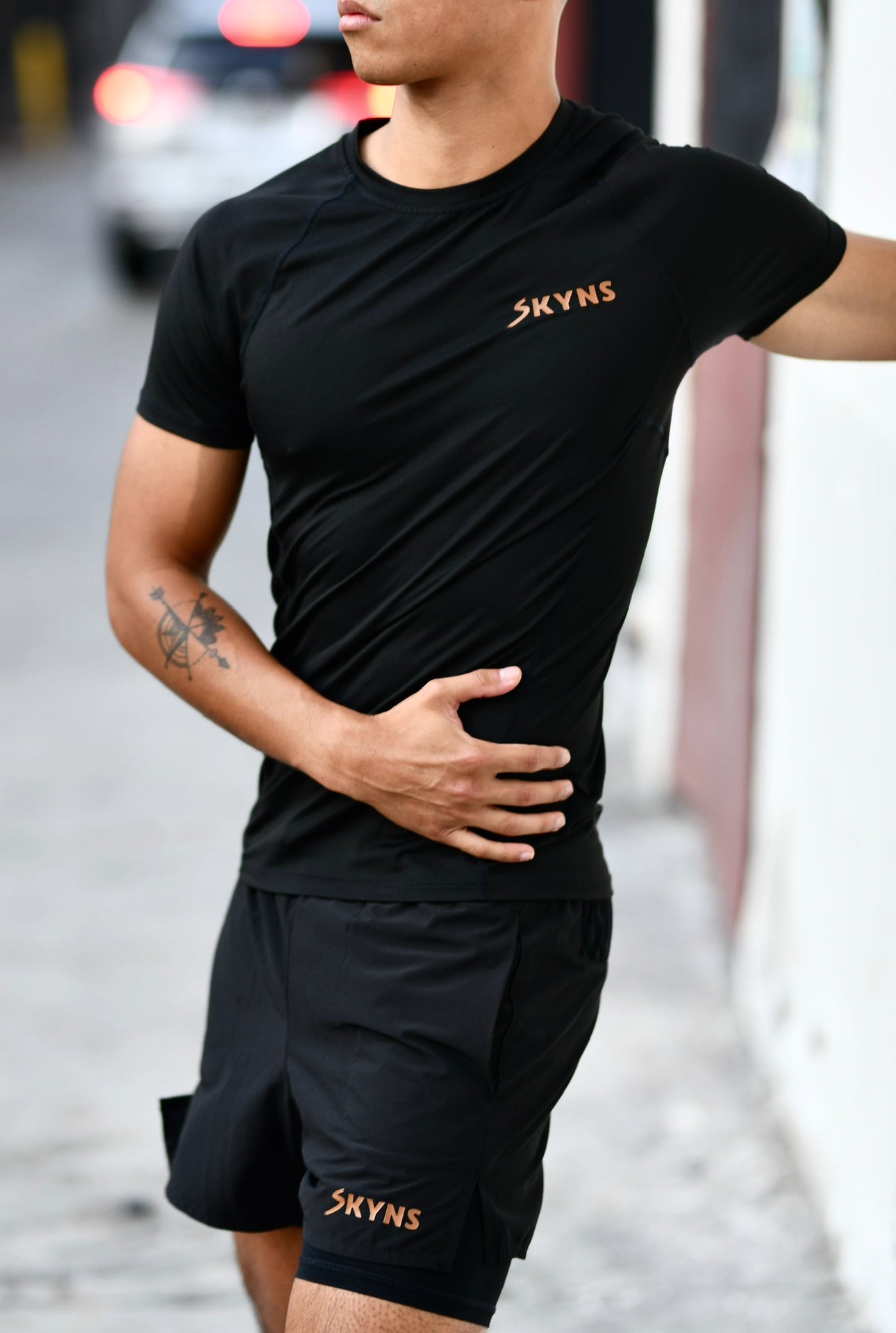 M1 5” Boxer Lined Performance Shorts - 'Blk/Caramel'