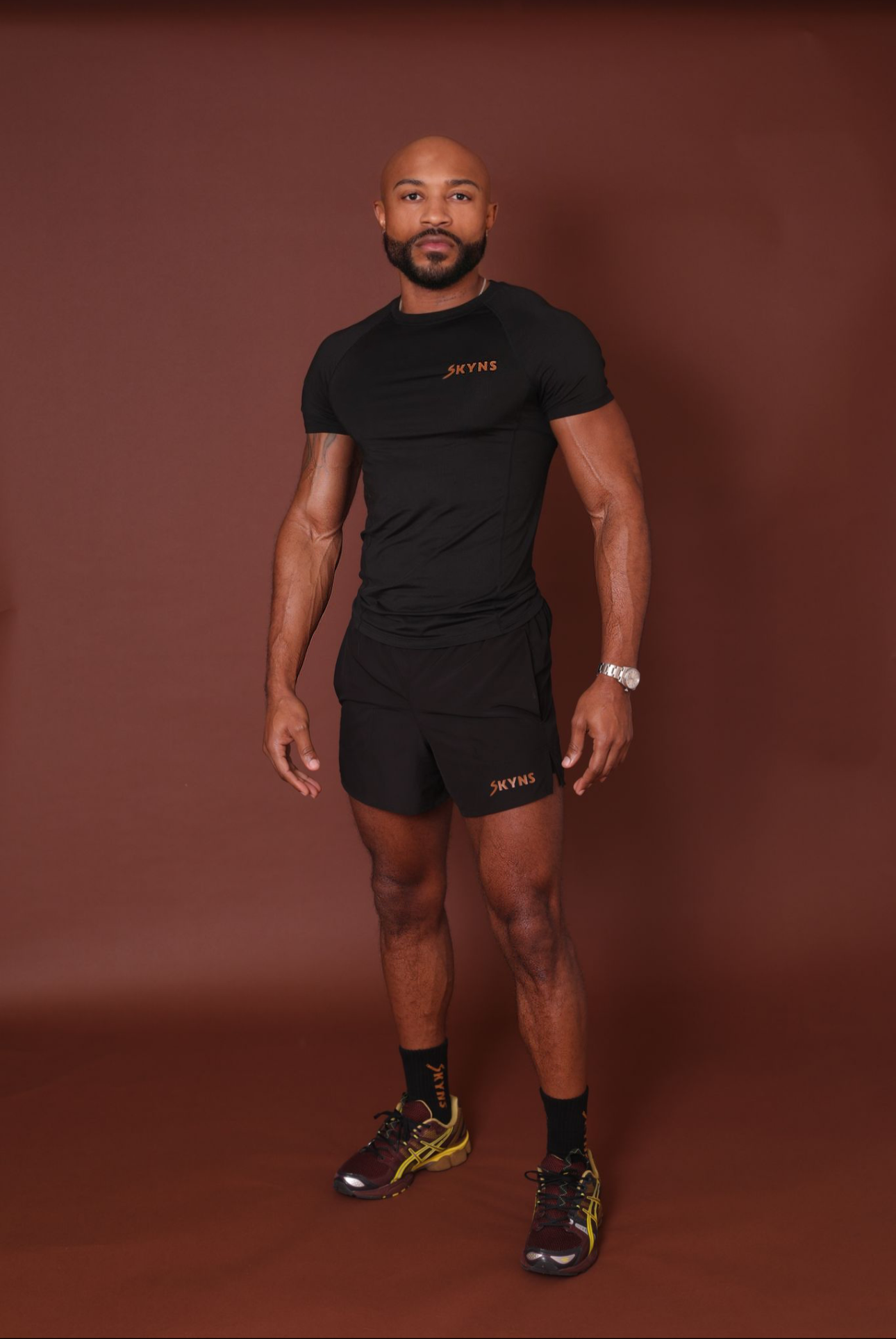 M1 Muscle T-Shirt - 'Blk/Caramel'