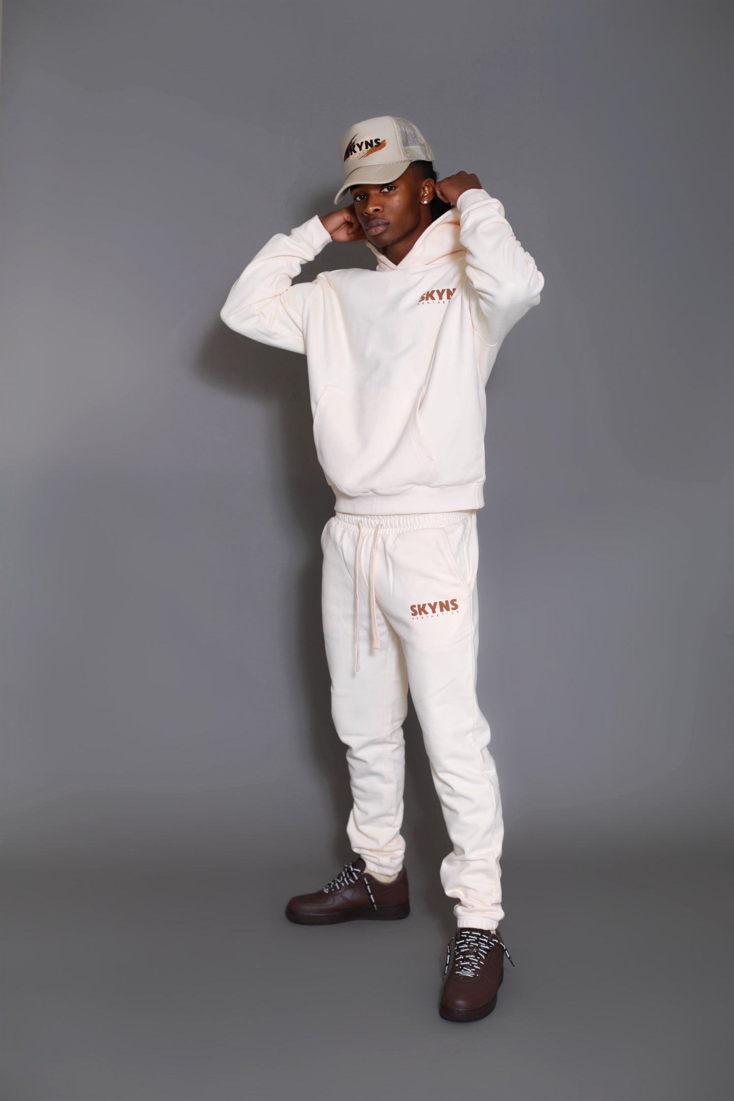 Cream Jogger Sweatpants