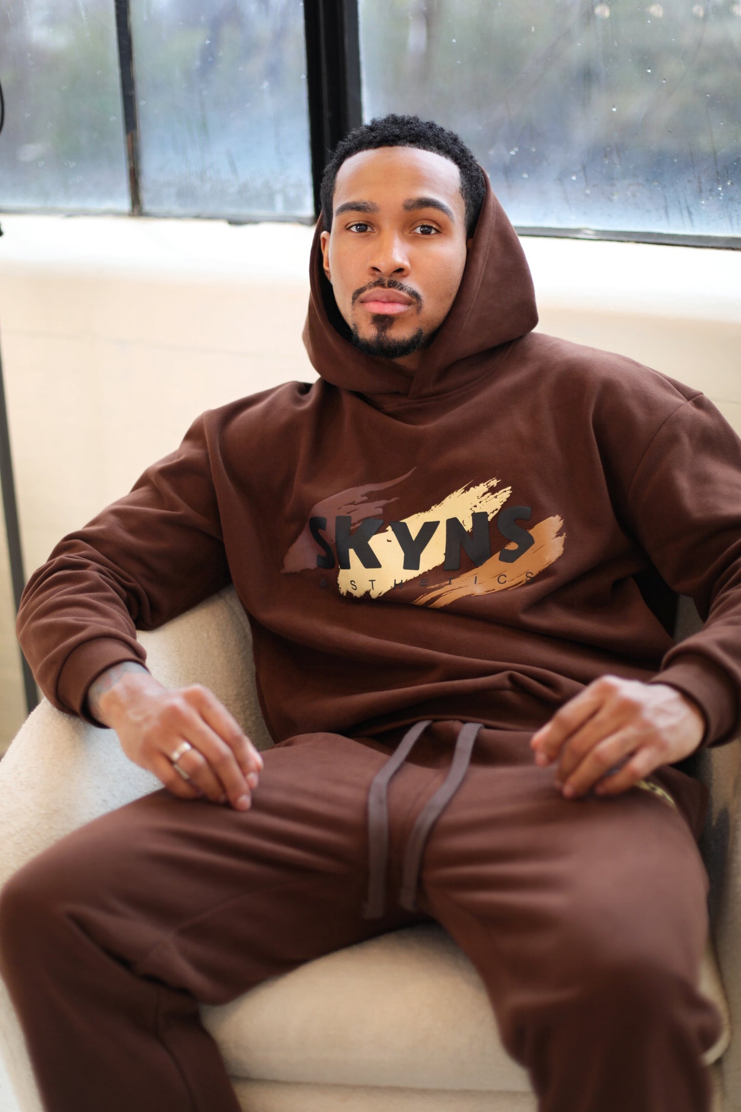 Chocolate Pullover Hooded Sweatshirt