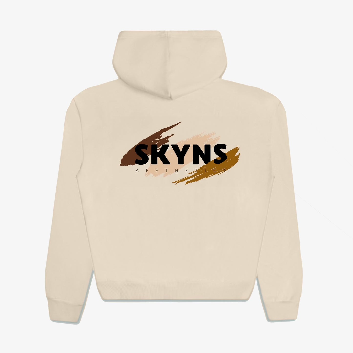 Cream Pullover Hooded Sweatshirt