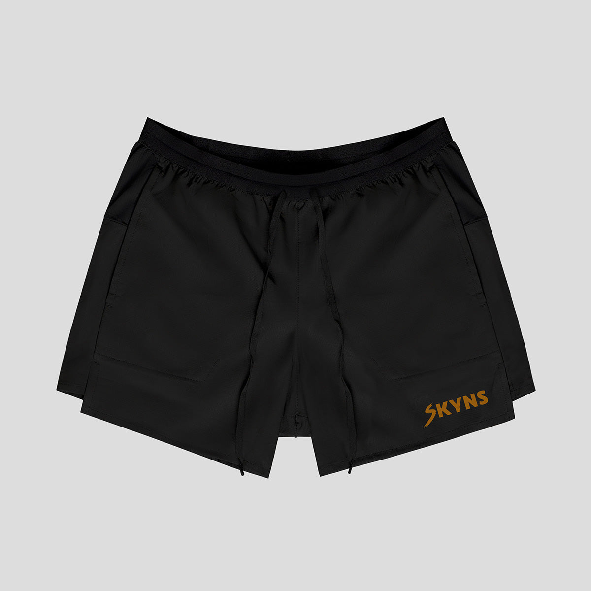 M1 5” Boxer Lined Performance Shorts - 'Blk/Caramel'