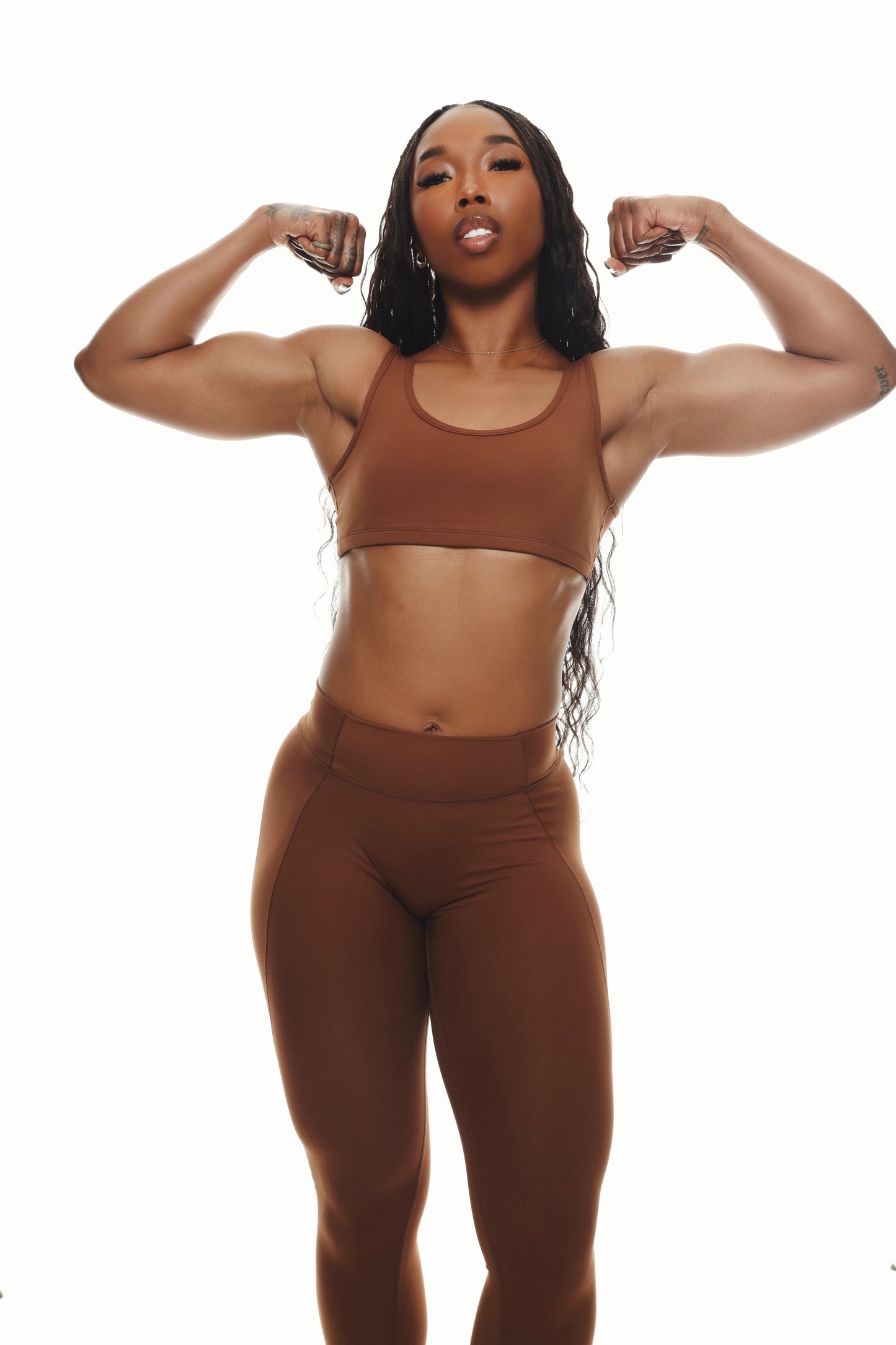 Luxe Sports Bra – Brown