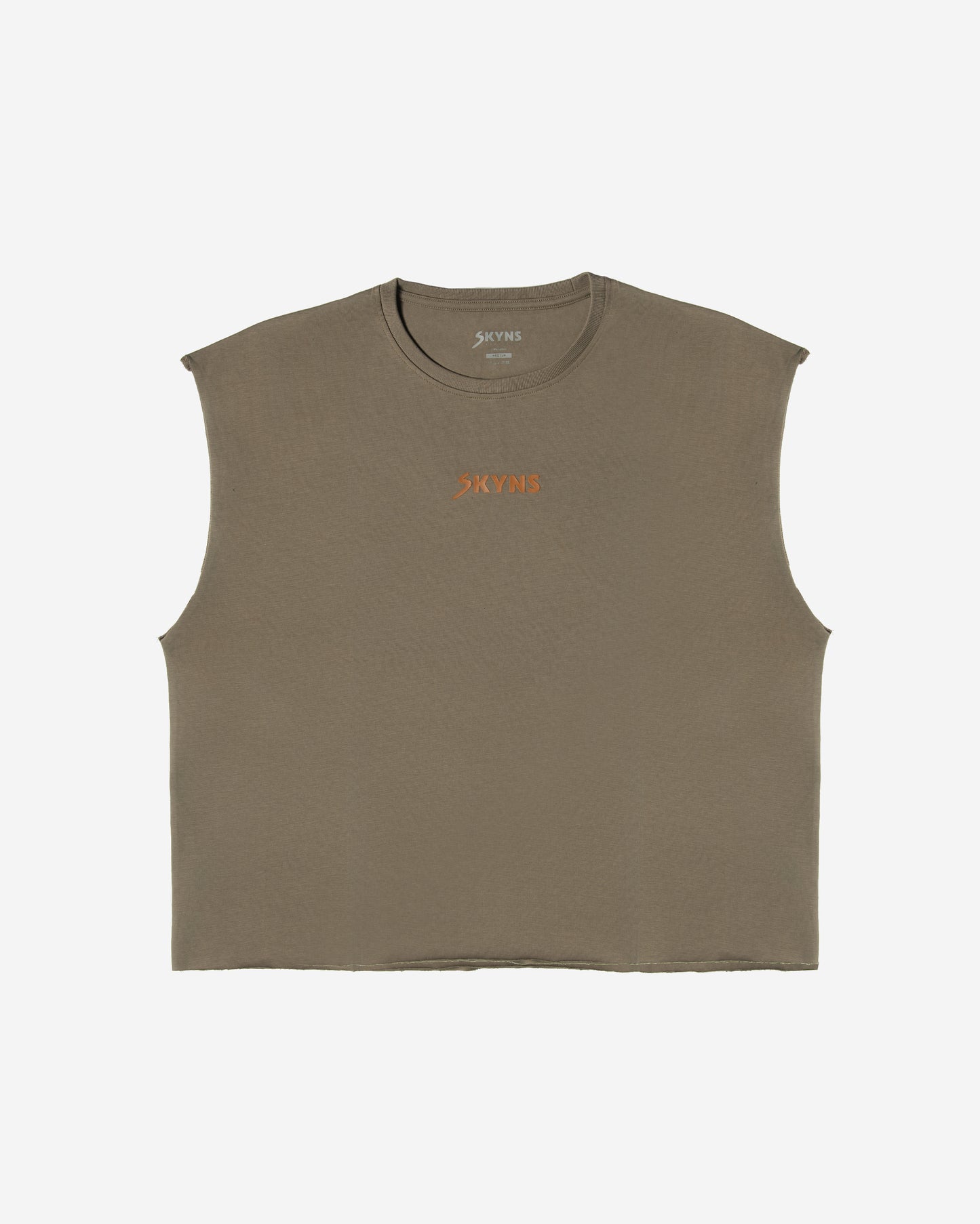 Warm Grey Cut Off Tank