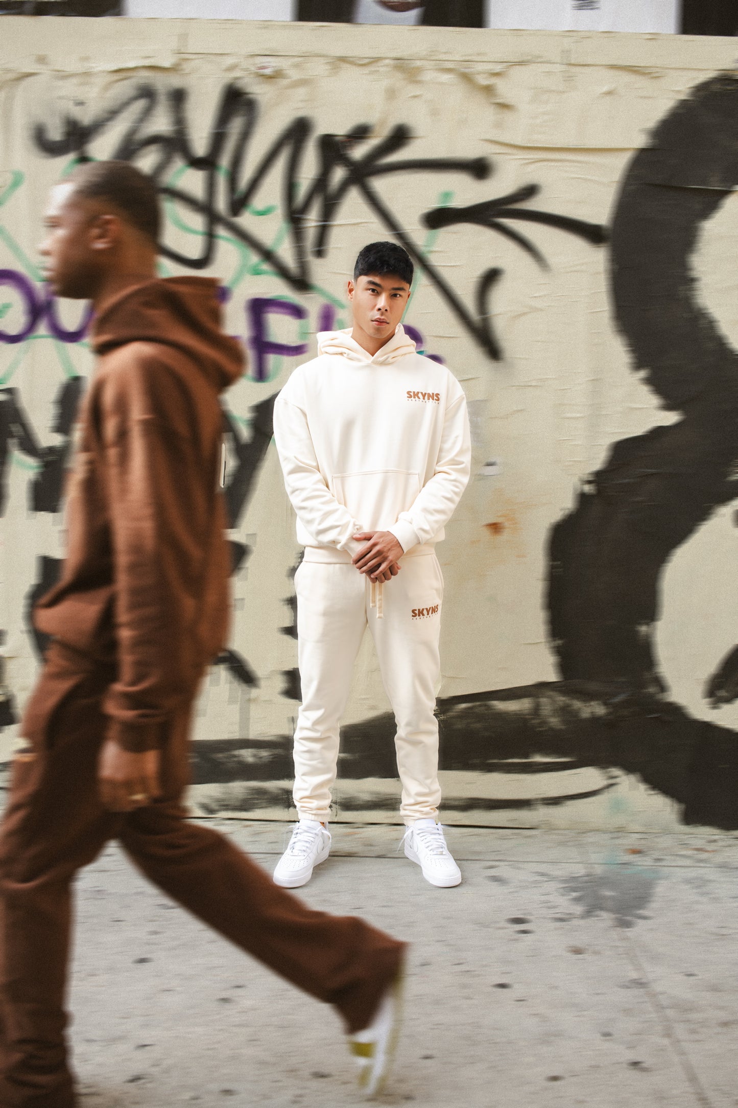 Cream Jogger Sweatpants